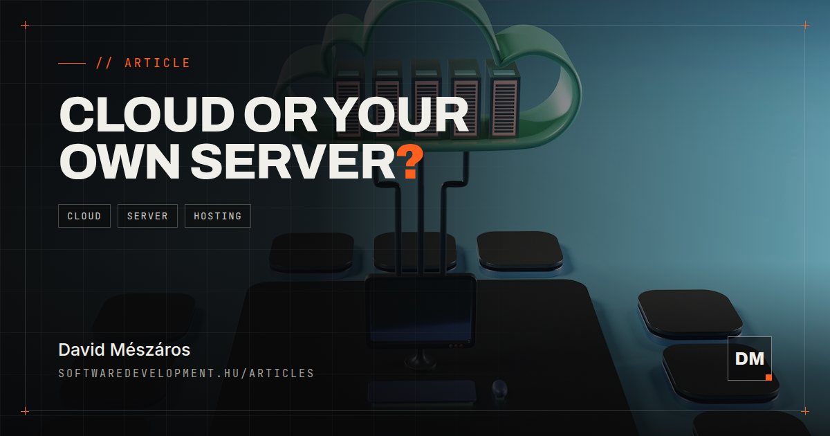 Cloud, alebo vlastný server? Čo sa firme oplatí viac?